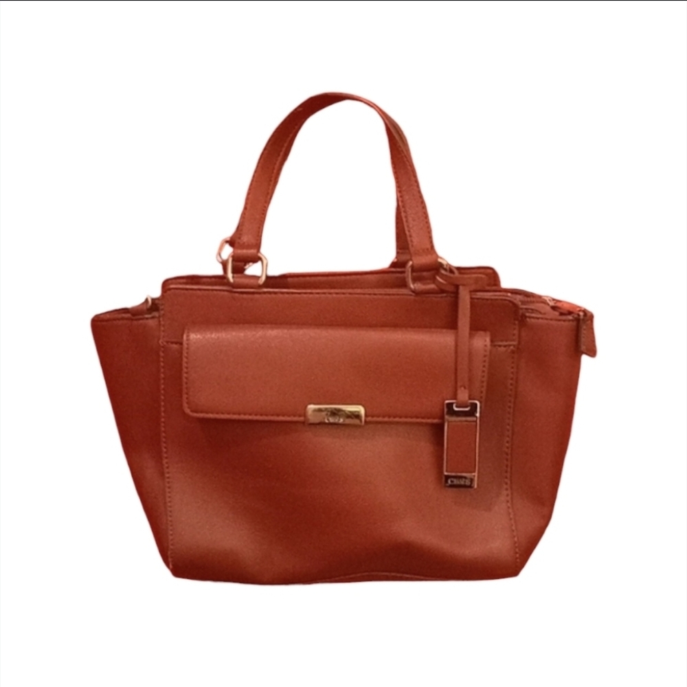 Chaps NWOT beautiful Cherry Red Purse Mid size Crossbody Bag - Picture 8 of 11